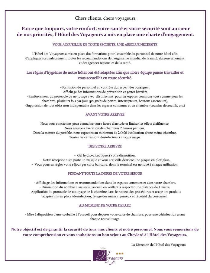 Hotel-Restaurant Des Voyageurs Le Cheylard Bagian luar foto